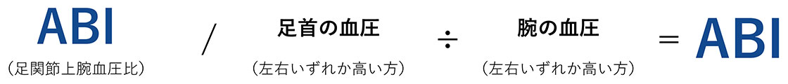 動脈硬化はABIチェックでわかる！のイメージ画像