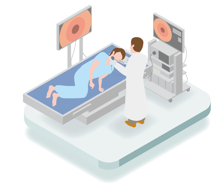 できるだけ苦痛の少ない内視鏡検査の提供イメージ画像