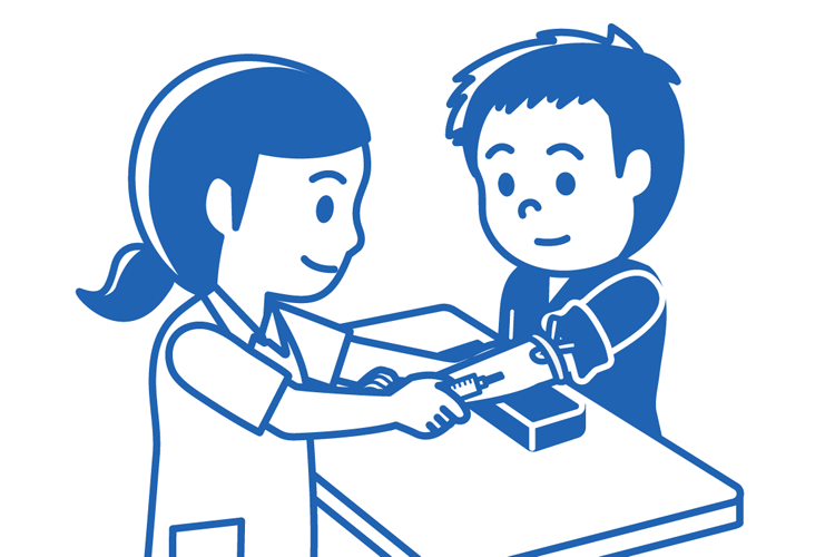 STEP2. 腸の動きを止める注射・鎮静剤の投与